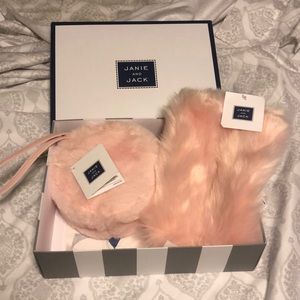 NWT Janie and Jack children’s fur purse & muff